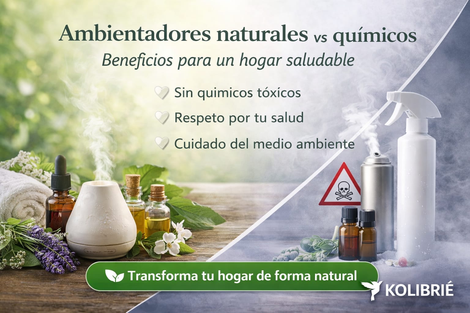 Ambientadores naturales vs químicos: beneficios para un hogar saludable
